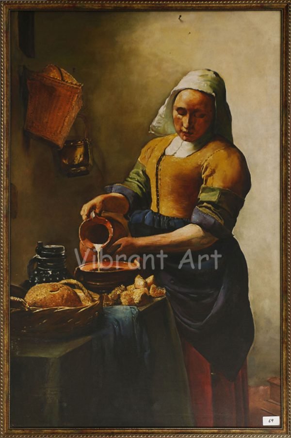 Maid Pouring milk